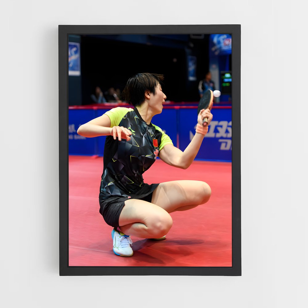 Poster Ding ning – affiche Tennis de table (vue 2)